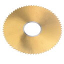 丸鋸ブレード 直径80mm 厚さ0.5mm 72歯 M35 コバルト 高速度鋼 チタンコーティングフライス盤 22mmアーバー付き ステンレス鋼 銅用