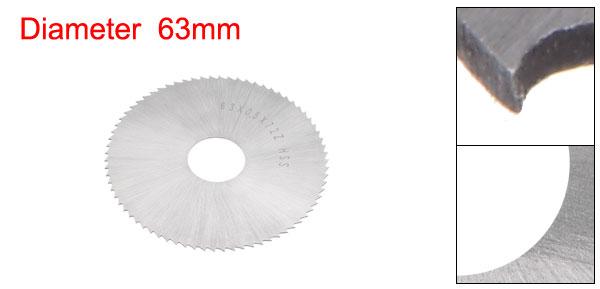 丸鋸ブレード 直径63 mm 厚さ0.5 mm 72歯 6542高速度鋼（HSS）フライスカッター 16...
