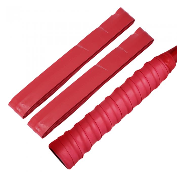 CAPASTEC グリップテープ テニス バドミントン 2本セット 凸凹仕様 グリップ テープ 衝撃吸収 滑り止め ラケット用 ウェットタイプ 赤