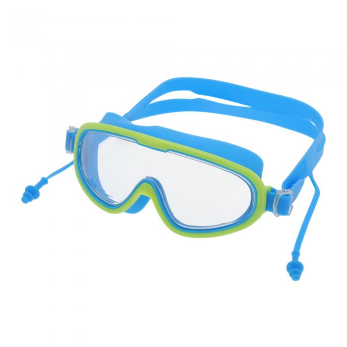 CAPASTEC ゴーグル 子供 水中メガネ 曇り止め スイミングゴーグル 水中ゴーグル 男女兼用 フリーサイズ ブルー
