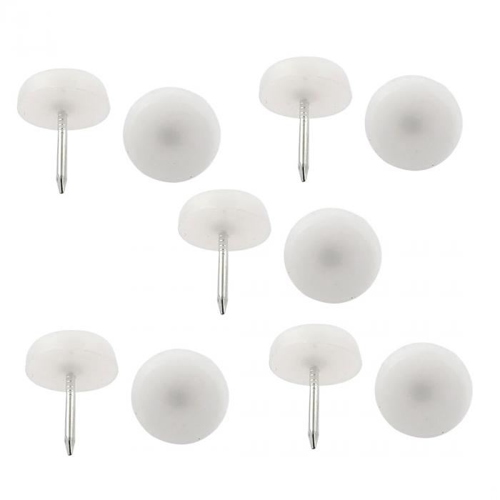 家具足パッド 家具足カバー ネイル 椅子 丸型 ピン 滑り止め 14mm 10個入り