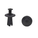 リベット クリップ ファスナー ブラック 自動車 プラスチック製 トランク ドア バンパー ネジ 8mm 50個入り