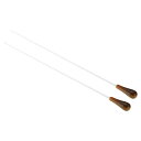 PATIKIL 38cm/15インチ 音楽指揮者バトン 2本セット オーケストラバトン 歌唱指導者 音楽監督用 イエロー