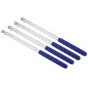 PATIKIL 1.6M/5.2フィート 伸縮式ハンドヘルド旗竿 4本セット 伸縮式教師用ポインタースティックバナーフラッグポール ツアーガイド教育用ブルー