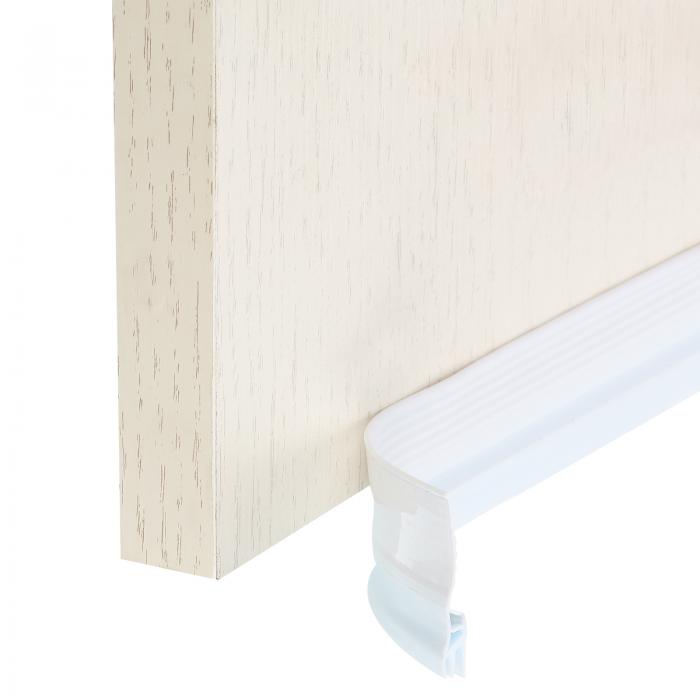 ドア用隙間風防止シール 2個パック 1.57インチ x 13.1フィート ウェザーストリップ ドアシール ホワイト