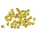 ジングルベル 装飾用ベル クリスマスの鈴 クラフトDIY用 ゴールドトーン 6mm 100個入り