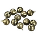 ジングルベル クリスマスベル 装飾用ベル スモールベル クラフトDIY用 ブロンズトーン 12mm 48個入り