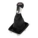 INFINAUTO カバー付き5速マニュアルギアシフトノブ VWに対応ゴルフMK7 GTI GTD 2013-2018用のギアボックススティックシフターレバーノ...