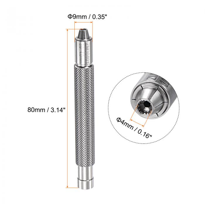 時計クラウンワインダー 時計クラウンワインダーツール オープニング直径4mm 手動機械式 巻き上げ装置 シルバー ステンレス鋼 時計修理ヘルパー