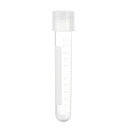 15ml テストチューブ ポリスチレン製 クリア PEキャップ 2ポジション バスソルト液体容器収納ポリスチレン 科学実験用 17x100mm 10個入り
