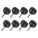8個 M4 x 15mm ニュート付きクランピングノブ 304ステンレススチールサムスクリュークランピングノ茶色ドハンドスレッドハンドボルトスタッドノブ18mm...