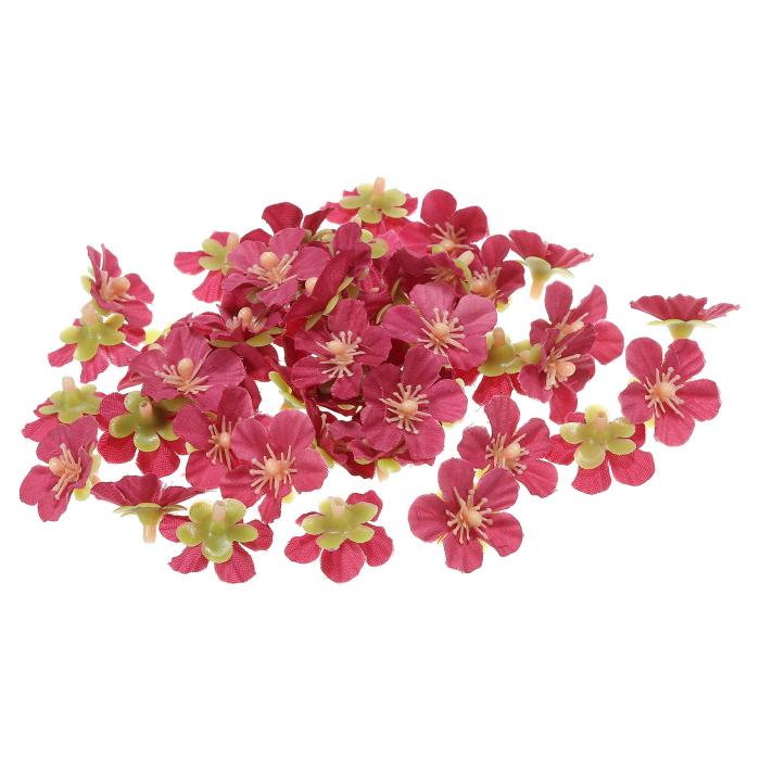 PATIKIL 0.98" 人工桜 花 頭 50個入り シルク桜 フェイクフラワーヘッド ウェディングフラワーブーケ ..