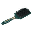 VOCOSTE ヘアブラシ もつれブラシ 女性と男性用 パドルヘアブラシ ナイロン毛付き ロング ショート 太め 細い カール ストレート ドライヘア用 グリー...