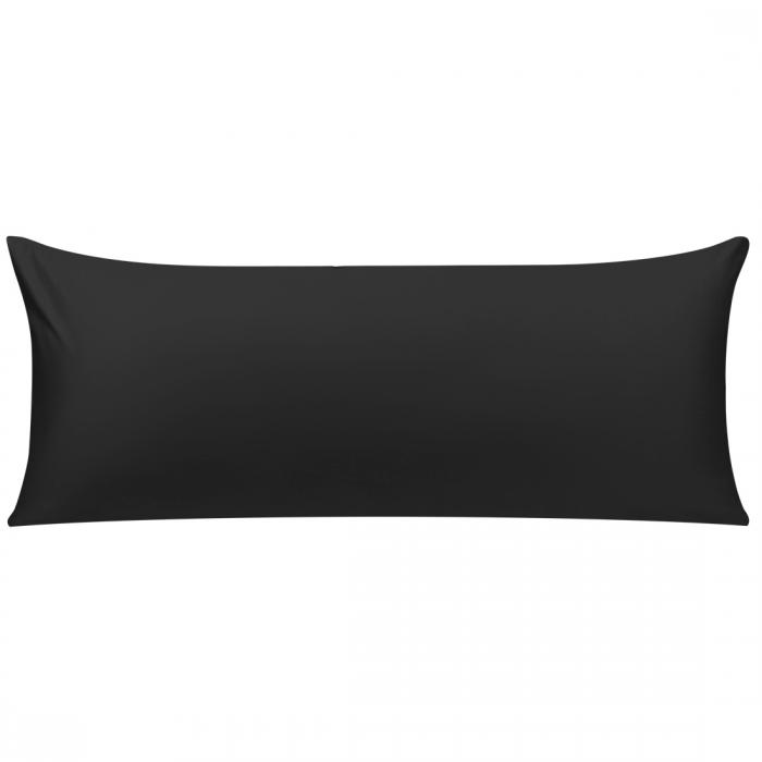 枕カバー?100％エジプト綿?300スレッドカウントソフト?通気性?フェード ジッパー付き クロージャー枕カバー付き ブラック 20 