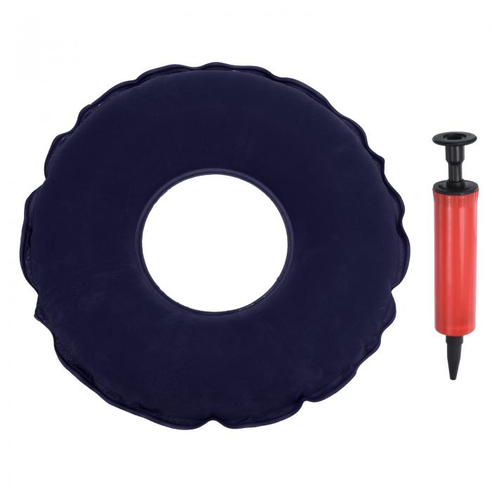 PATIKIL インフレータブルシートクッション ポータブルドーナツクッション 腰部ドーナツ枕 ポンプ付き ..