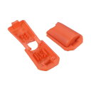 PATIKIL ジッパープルタブ 25個 コードエンド延長ジップフィクサー 19 mm バックパック ジャケット 荷物 財布 ハンドバッグ用 オレンジ