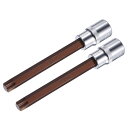 12.7mm スクエアドライバーx T55 トルクスビットソケット クロムバナジウム鋼製 非磁性超長尺メトリックスクエアドライブ 六角ビットソケットスター S2...