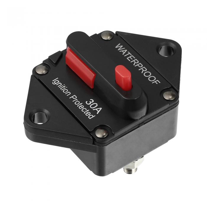 サーキットブレーカー 自動リセット付き ヒューズインラインホルダー リセット可能なヒューズ 防水 12V..