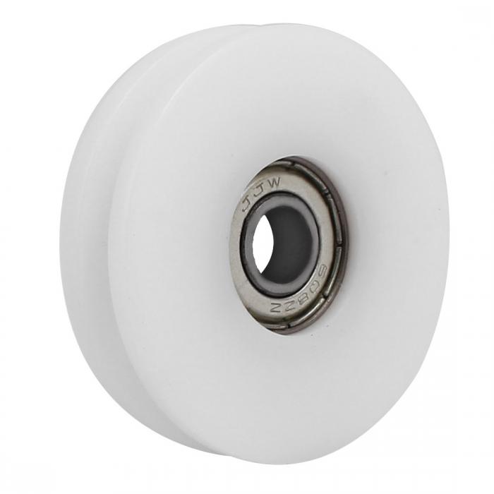 ベアリングプーリー スライディング 搬送ホイール U溝 ナイロン 50mmx8mmx12mm