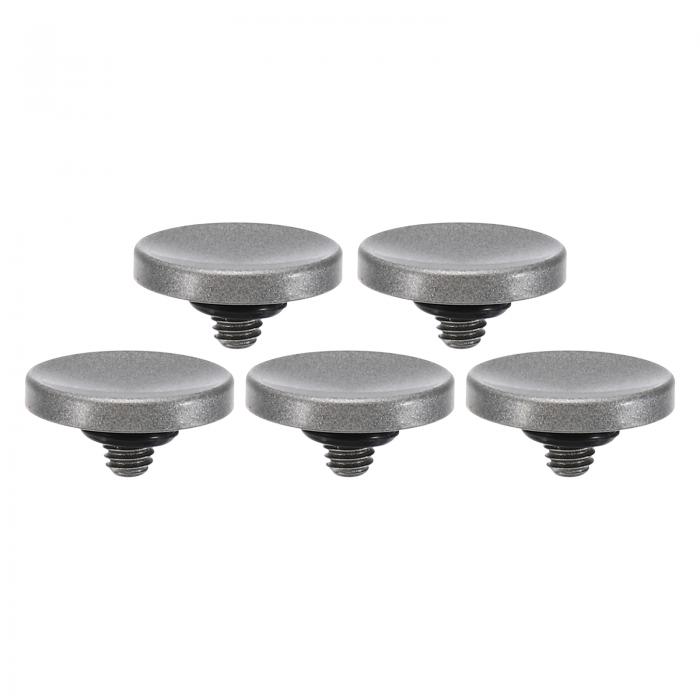 PATIKIL カメラシャッターボタン 5個セット ソフトシャッターリリースボタン 銅製 カメラボタン 凹面 ..