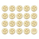 50個 木製ボタン 9mm(3/8