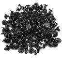 リベット クリップ ファスナー プラスチック 穴8mm 車用 ドア パネル フェンダー バンパー ホワイト 100個入り