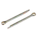 炭素鋼クリップ ファスナー コッタピン 自動車機械用 5mm x 55mm カラー亜鉛 4本入り(4)