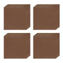 200個の箔キャンディラッパー 6 x 6インチのチョコレートバーラッパー キャラメルキャンディの包装デコレーション用アルミ箔紙(コーヒー 細かいグリッド)