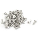 カウンターボルト 304ステンレススチール 六角形ソケット パンヘッドスクリュー M4 x 12mm 50個入り