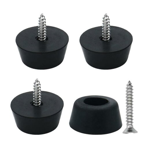 ゴム足 バンパー デスク スピーカー フロア プロテクター ネジ付き D25x21xH12mm 4個入り ゴム足 バンパー デスク スピーカー フロア プロテクター ネジ付き D25x21xH12mm 4個入り