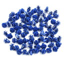 プラスチックリベット ファスナークリップ リテーナー ブルー 穴10mm 自動車フェンダーバンパー用 84個入り
