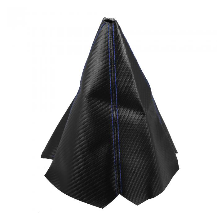 A ABSOPRO 車のシフトブーツカバー シフトノブブーツダストカバー ユニバーサル PVC PU ブラック ブル..