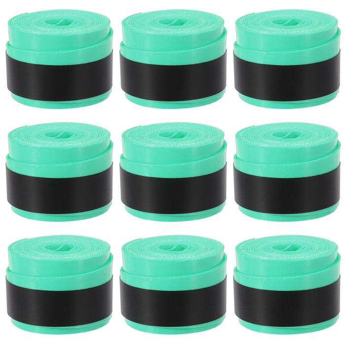 PATIKIL 43.3" テニスラケットグリップテープ 9パック オーバーグリップ 伸縮性 非滑り 吸汗性 バドミン トン 釣り竿用 ピーコックブルー