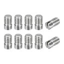 10個セット M4 x 6mm スロット付きシリンドリカルピン 304ステンレス鋼製 ダウエル 外部スレッド ロケーションピン 家具キャビネット用(4)