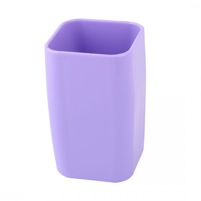 プラスチック?浴室の歯ブラシ 歯磨き粉ホルダー 歯クリーニングマグカップ 300 ml 紫の
