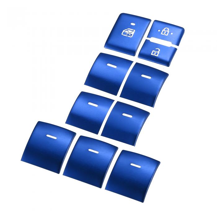 VekAuto ウィンドウスイッチボタンカバー 窓 ドア ボタンカバー トリム インテリアパネル 運転席 助手..