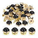 30セットのレザーリベット 12mmのターコイズラピッドリベットスタッズ DIYレザークラフトフ ァブリック服装ベルトバッグ用のクラフトアクセサリー ゴ ールド...