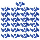 VekAuto バンパークリップ バンパー フェンダー ファスナー クリップ リベット リテーナー To yotaに対応Ava lonに対応2013-2021に対応 ナイロン ブルー 50個(2)