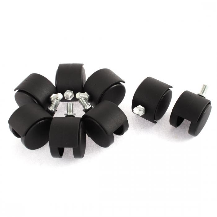 キャスター 10mmスレッドステム 5cm直径 スレッドステムキャスターホイール 8個入り