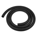 X AUTOHAUX カーヒーターホース 車の柔軟なストレートヒーターホース 多目的ホース ゴム ブラック 長さ2 m 内径19 mm