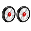 ホイール プラスチックスイベルプーリホイール 直径134mm シングルホイール 6mm取付穴 2個入り