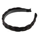 VOCOSTE ヘッドバンド 人工毛 編み込みヘッドバンド ヘアフープ 女性と女の子用 2.8 cm幅 1個 黒褐色