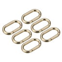 財布ストラップリング 金属 楕円形 スプリングバックル ハードウェア バッグ クラフト DIY アクセサリー フック クリップ用 長さ41mm ゴールドトーン ...