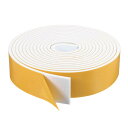フォームウェザーストリップ ドアシールストリップ 粘着フォームテープ 断熱ストリップ ドア窓用 ホワイト 幅50 mm x 厚さ6 mm x 高さ5000 mm 1ロール