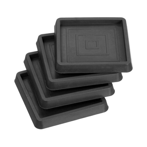 チェアレッグ床保護具 4個セット2.5" ゴム製の四角形滑り止め家具パッド ハードウッドフロア ソファ ベッドストッパー用の滑り止め家具パッド(ブラック) チェアレッグ床保護具 4個セット2.5" ゴム製の四角形滑り止め家具パッド ハードウッドフロア ソファ ベッドストッパー用の滑り止め家具パッド(ブラック)