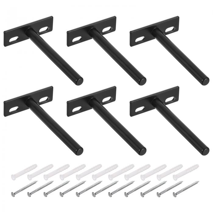 6個セット 浮かせる棚ブラケット 4