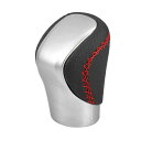 A ABSOPRO オートマチックトランスミッション ギアシフトノブ Le xusに対応 ES300h 2016-2018に対応 シルバートーン カバー レッド...
