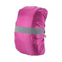 PATIKIL 15-25L 防水バックパックレインカバー ノンスリップ バックパックカバー 反射ストラップ付き ステイドライ ハイキング キャンプ 狩猟用 XS ローズレッド