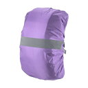 PATIKIL 30-40L 防水バックパックレインカバー ノンスリップ バックパックカバー 反射ストラップ付き ステイドライ ハイキング キャンプ 狩猟用 S パープル