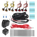 X AUTOHAUX ストリートリーガルキット フラッシャーリレー付き ワイヤハーネス LEDライトウインカー ロッカースイッチ オフロード ATV UTV用 サイドバイサイド ユニバーサル 1セット
